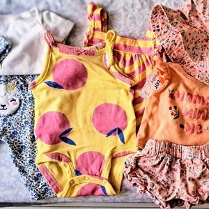 Bundle of 3 Babygirl sets (size 0-3m)